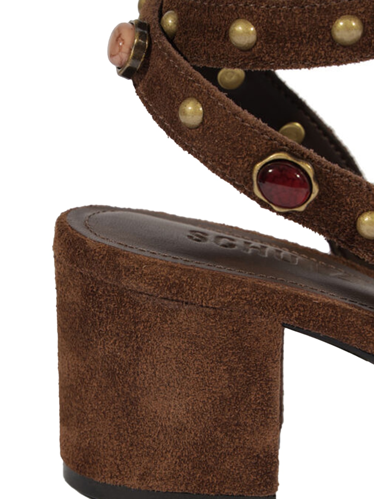 Sandália Feminina Mule Couro Marrom Schutz