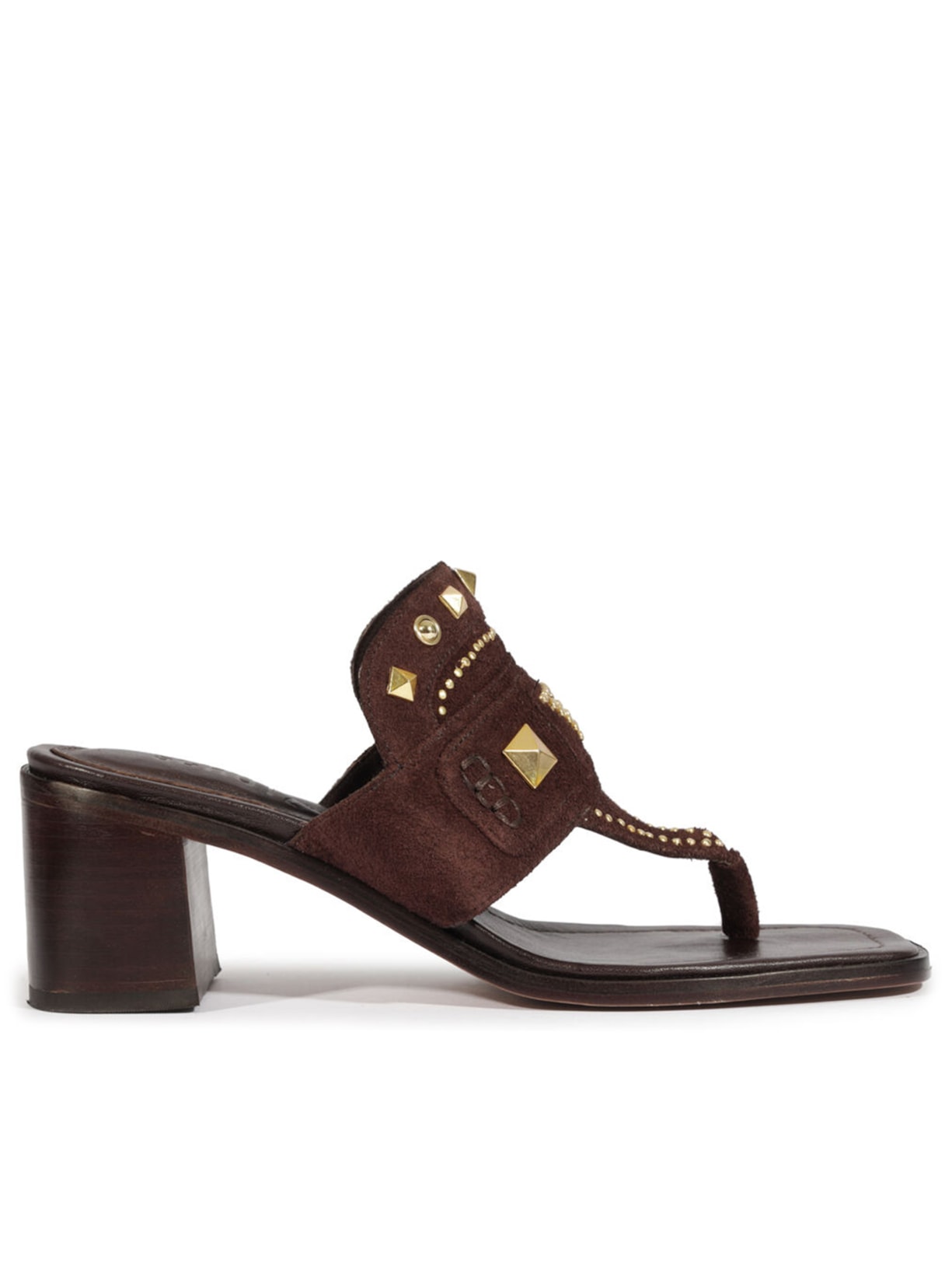 Sandália Feminina Mule Couro - Marrom