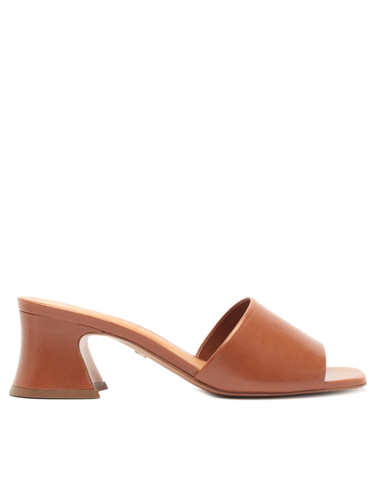 Sandália Feminina Mule Couro - Marrom