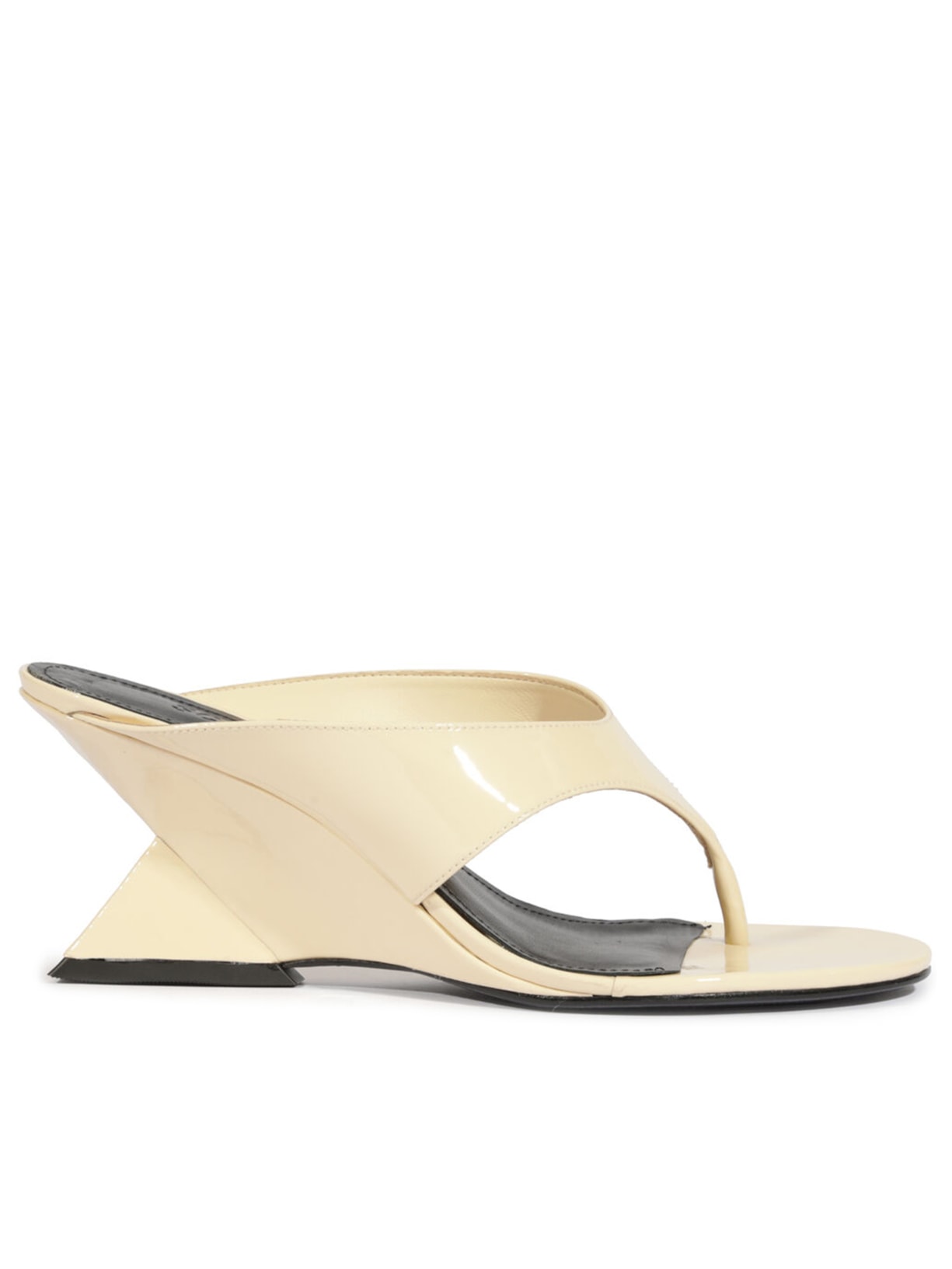 Sandália Feminina Mule Couro - Off White