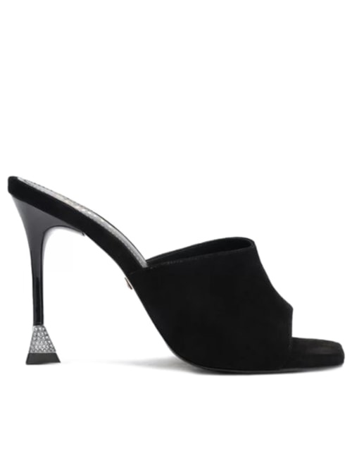 Sandália Feminina Mule Nattie Camurça - Preta