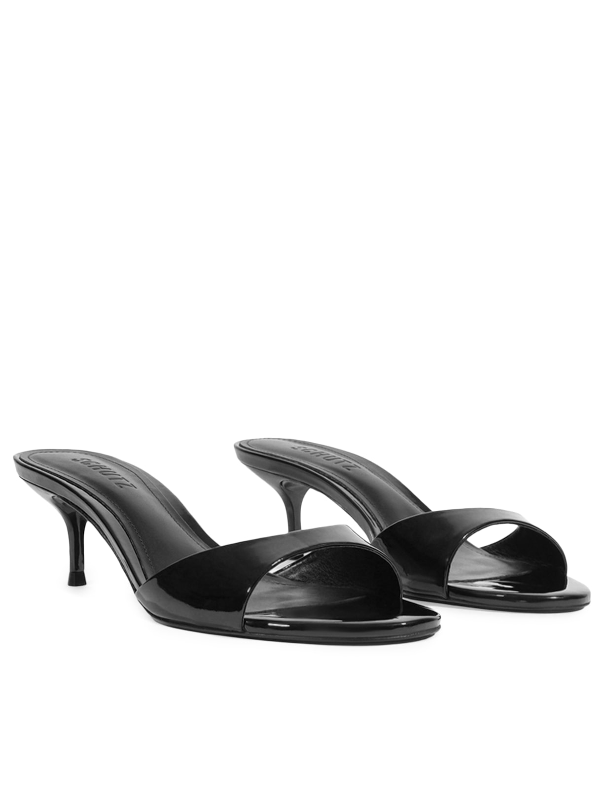 Sandália Feminina Mule Sally Couro Preto Schutz