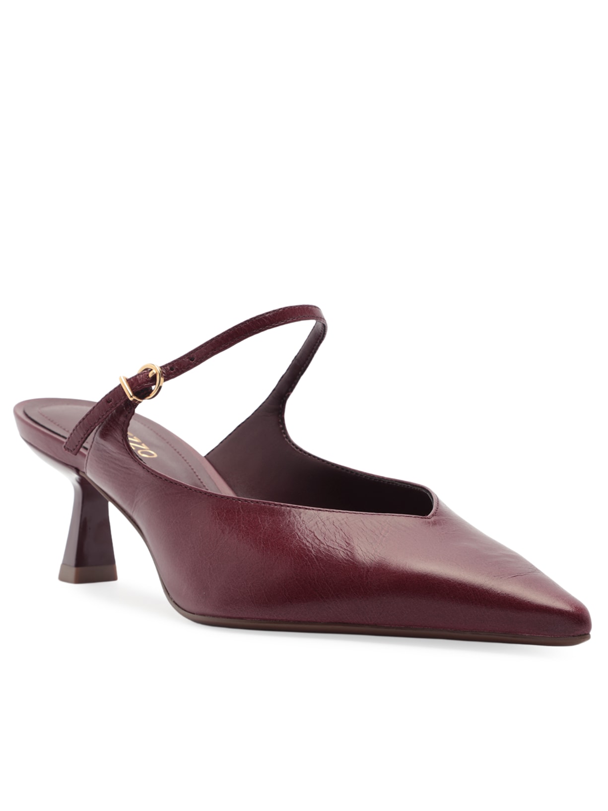 Sandália Feminina Mule Tourino Leather Vermelho Arezzo