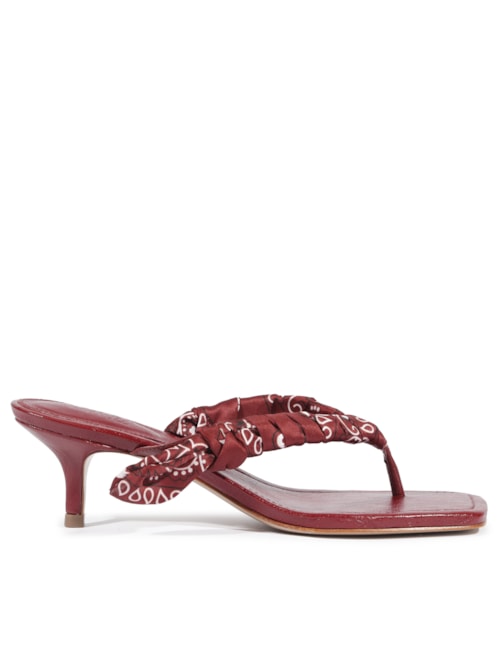 Sandália Feminina Mule Urban - Vermelho