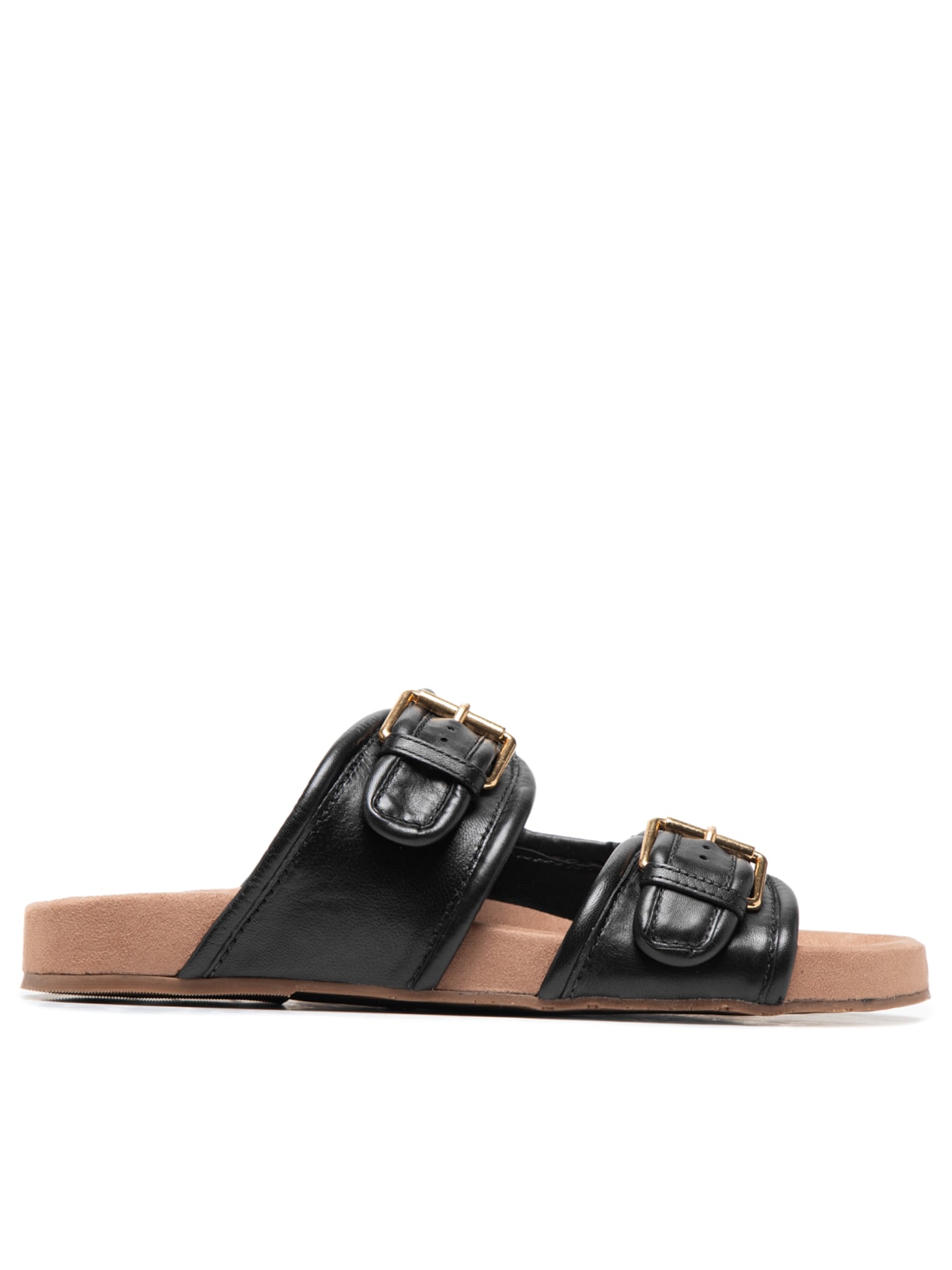 Sandália Feminina Nappa Capra - Preto