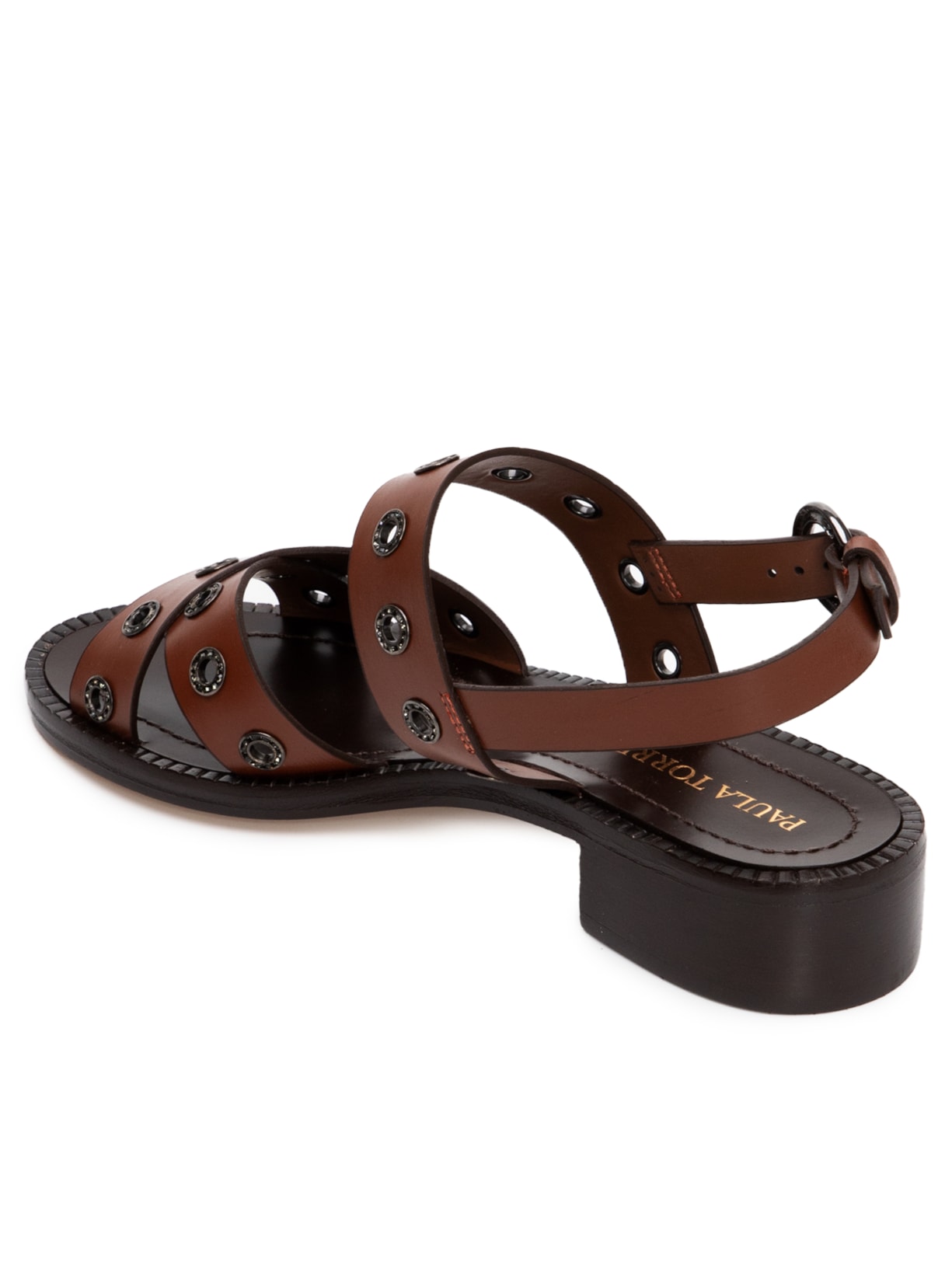 Sandália Feminina Niágara Marrom Paula Torres