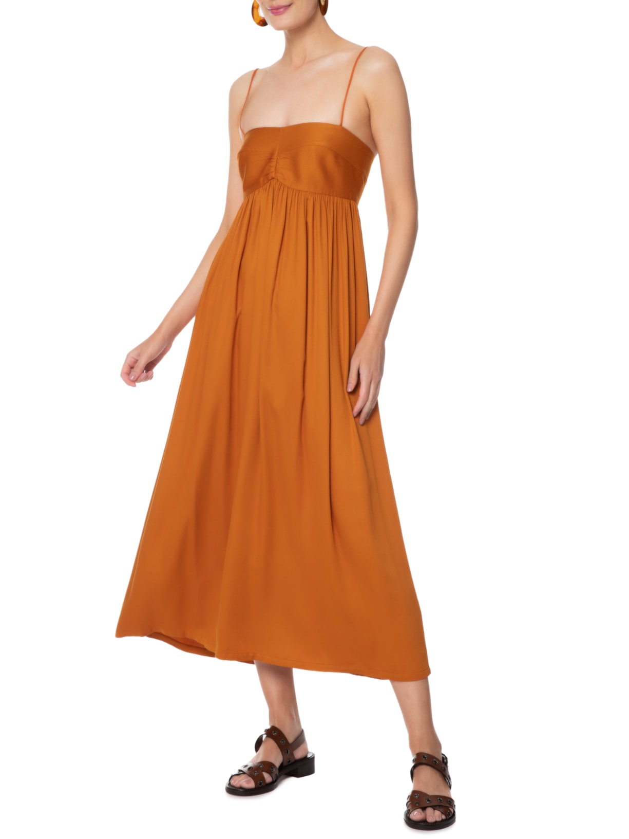 Sandália Feminina Niágara Marrom Paula Torres