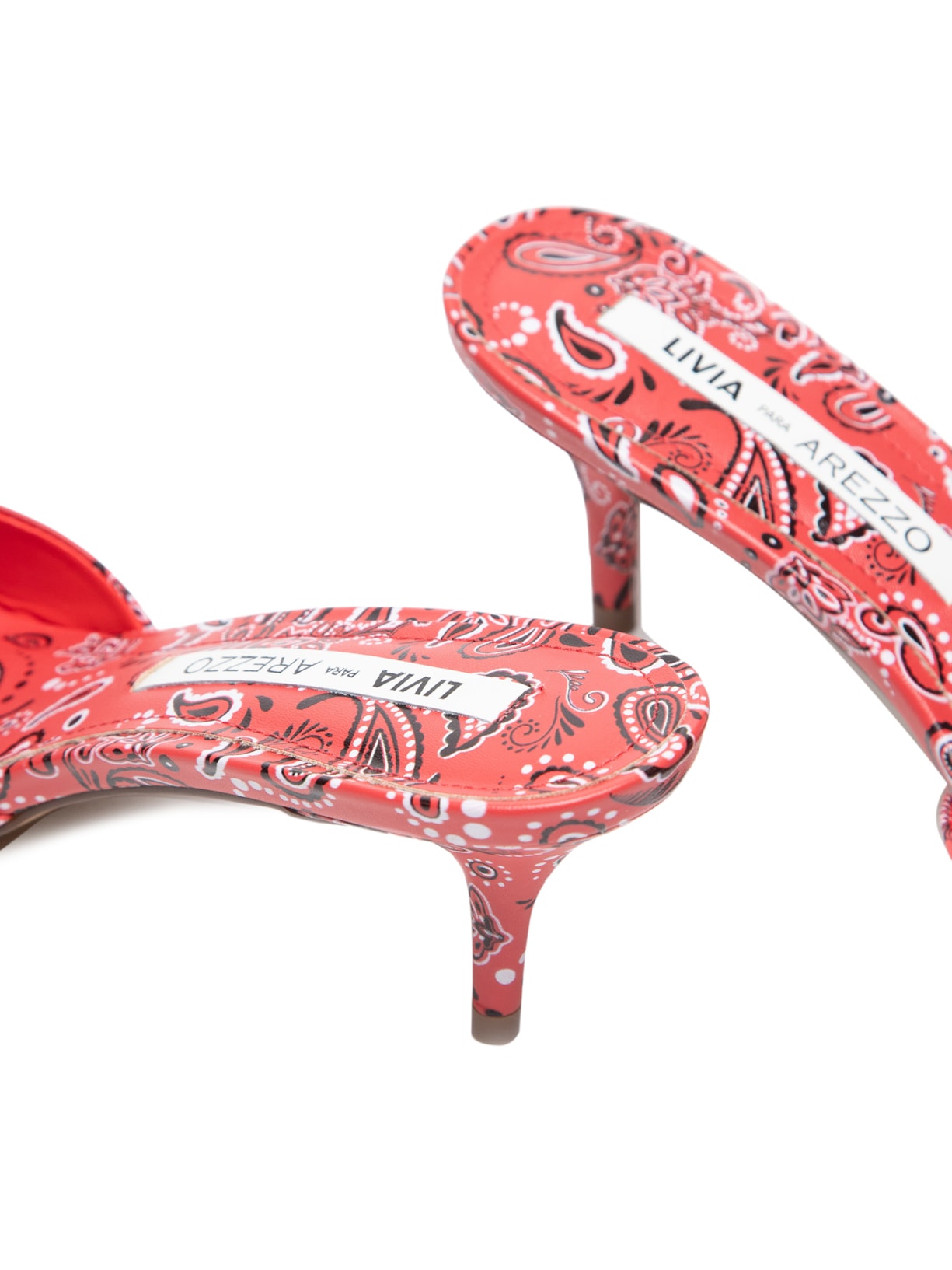 Sandália Feminina Paisley Vermelho Arezzo + Livia