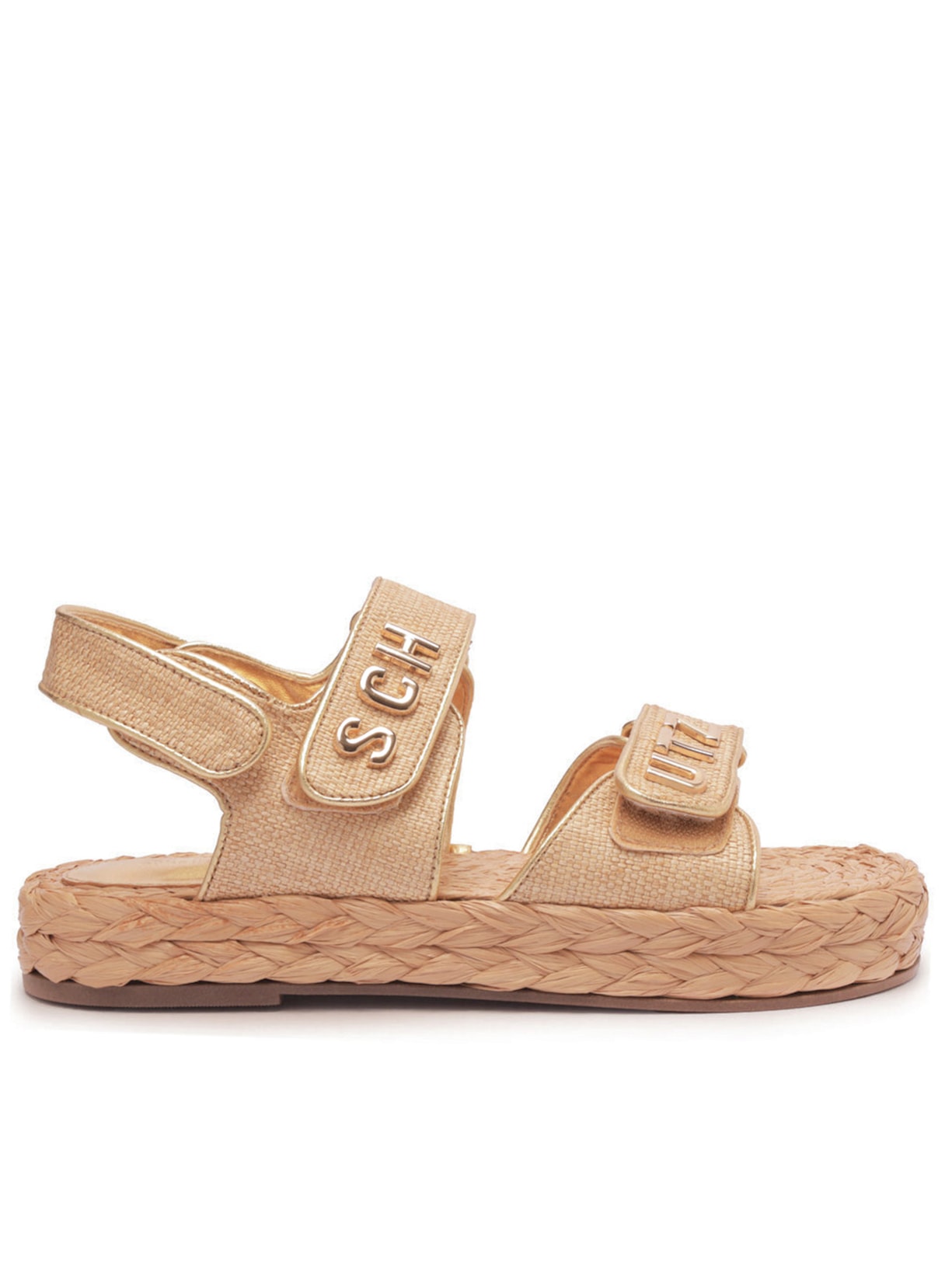 Sandália Feminina Palha Trançada - Bege
