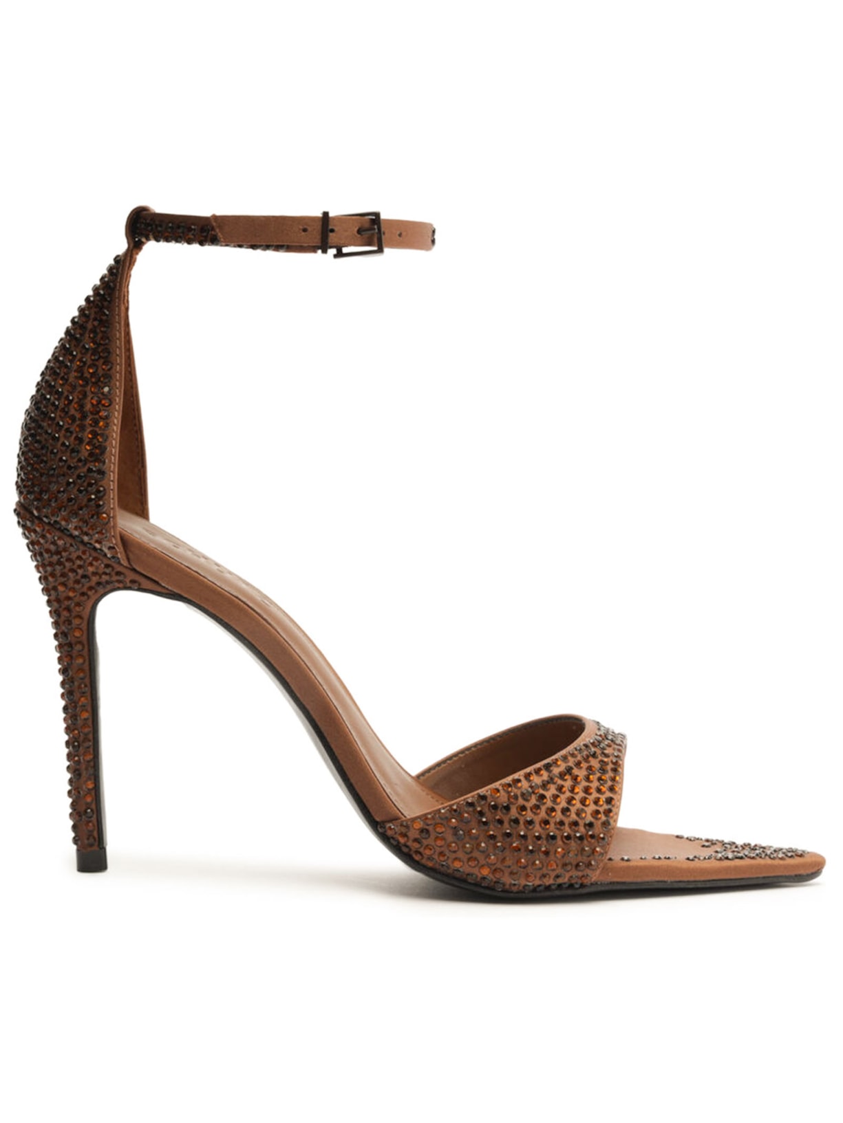 Sandália Feminina Pamela Glam Tecido - Marrom