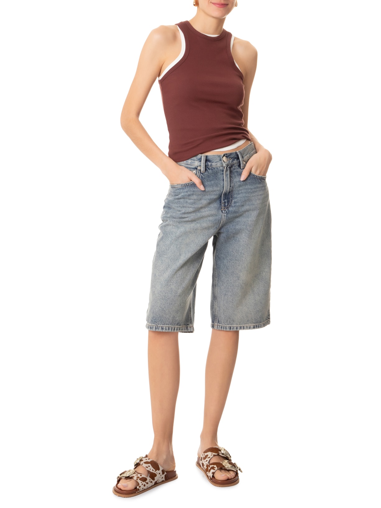 Sandália Feminina Papete Animal Print  Market 33