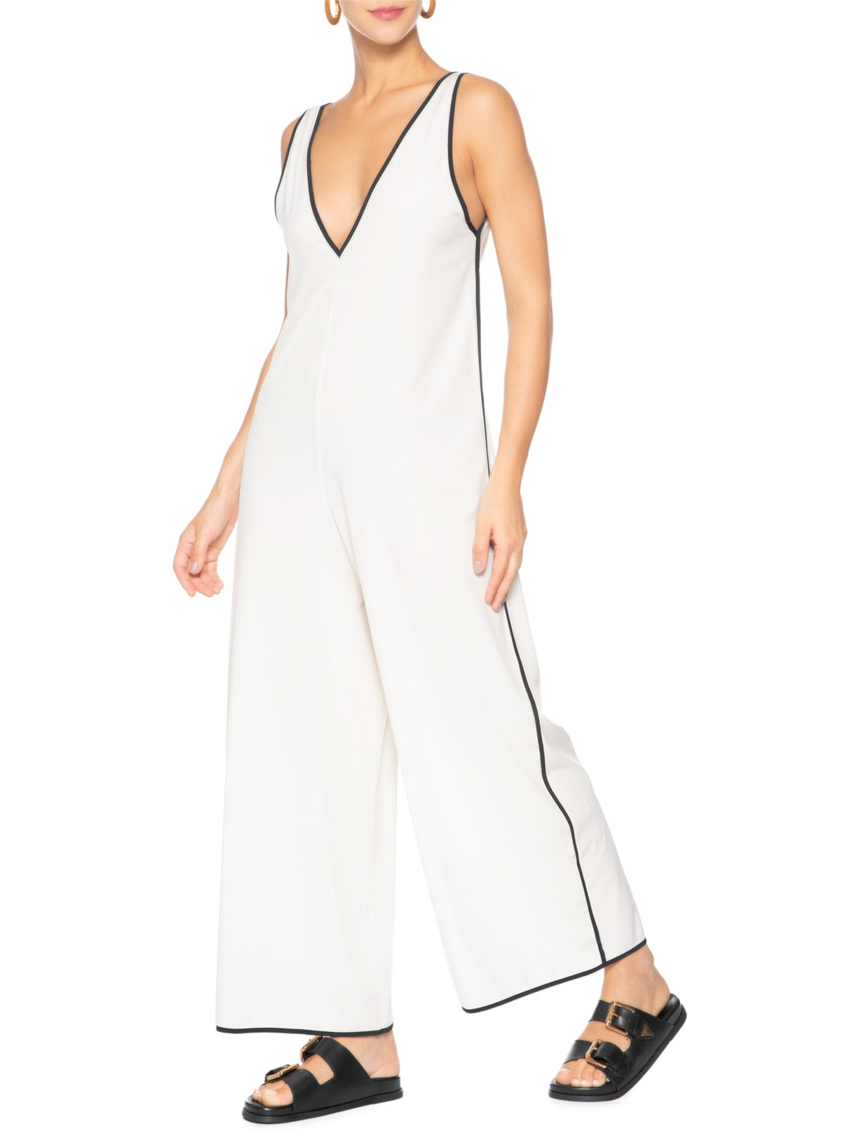 Sandália Feminina Papete Aurora Couro Preto Schutz