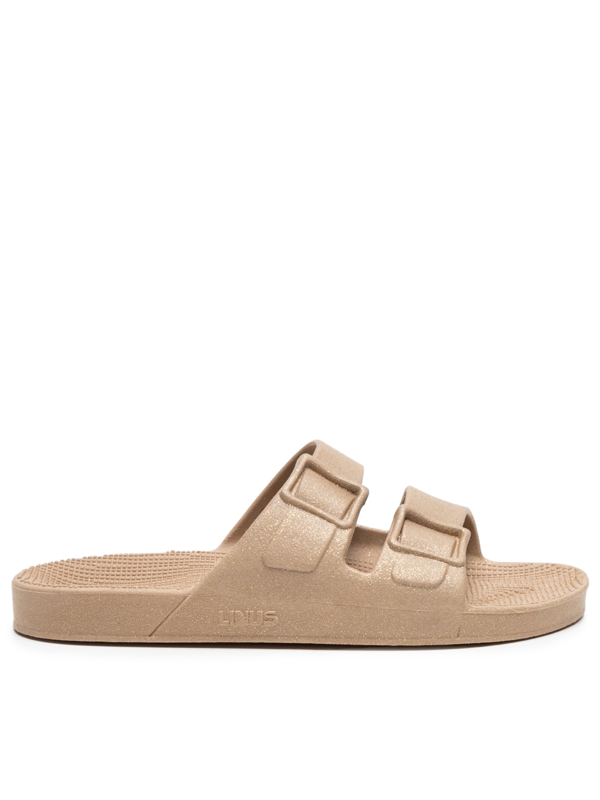 Sandália Feminina Papete Brilho - Dourado