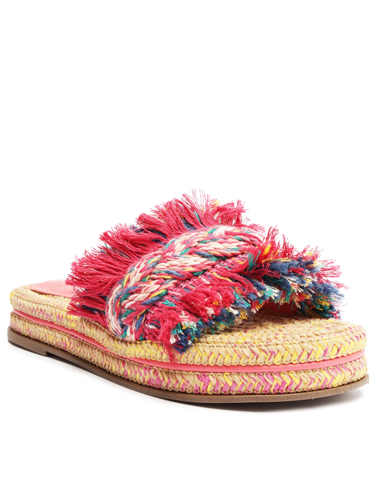 Sandália Feminina Papete Cordas Rosa Schutz