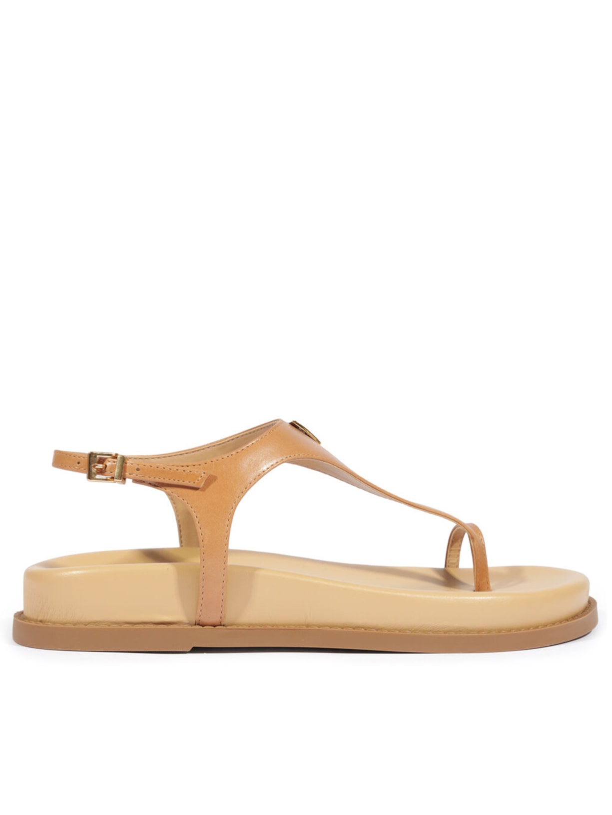 Sandália Feminina Papete Kate Couro - Marrom