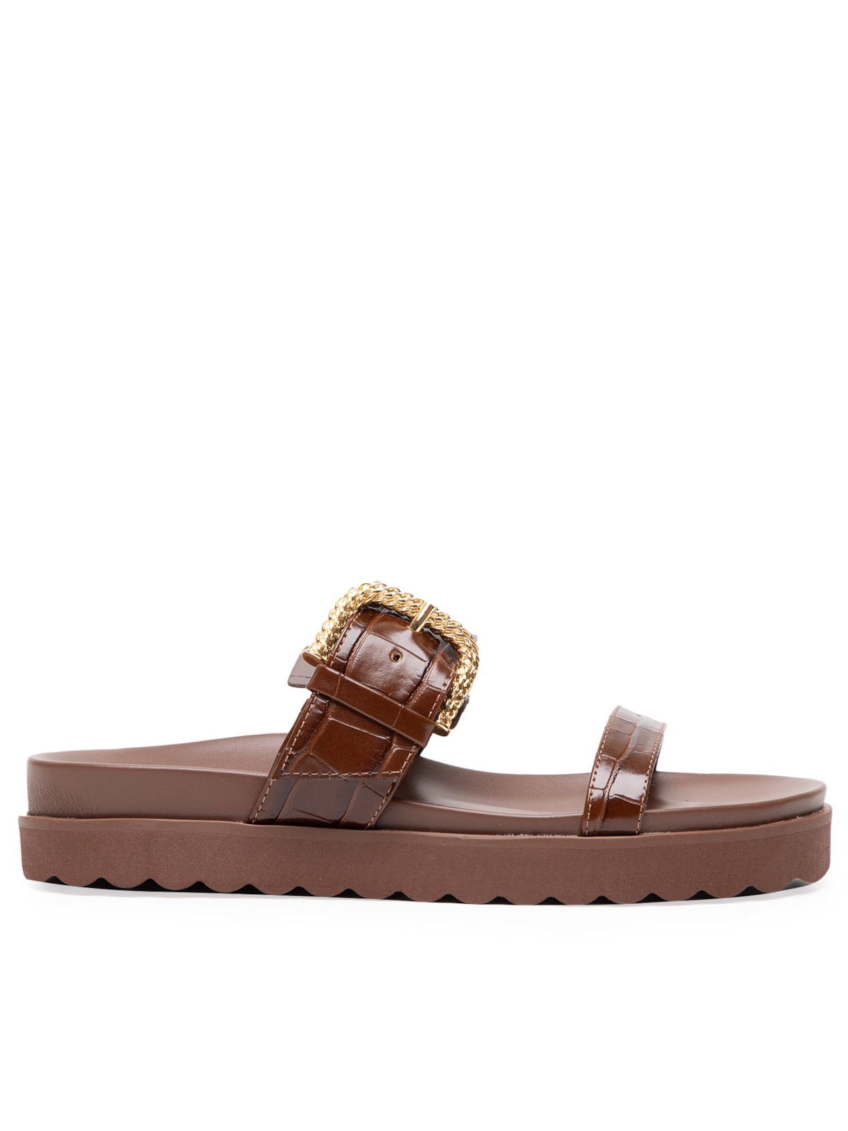 Sandália Feminina Papete - Marrom