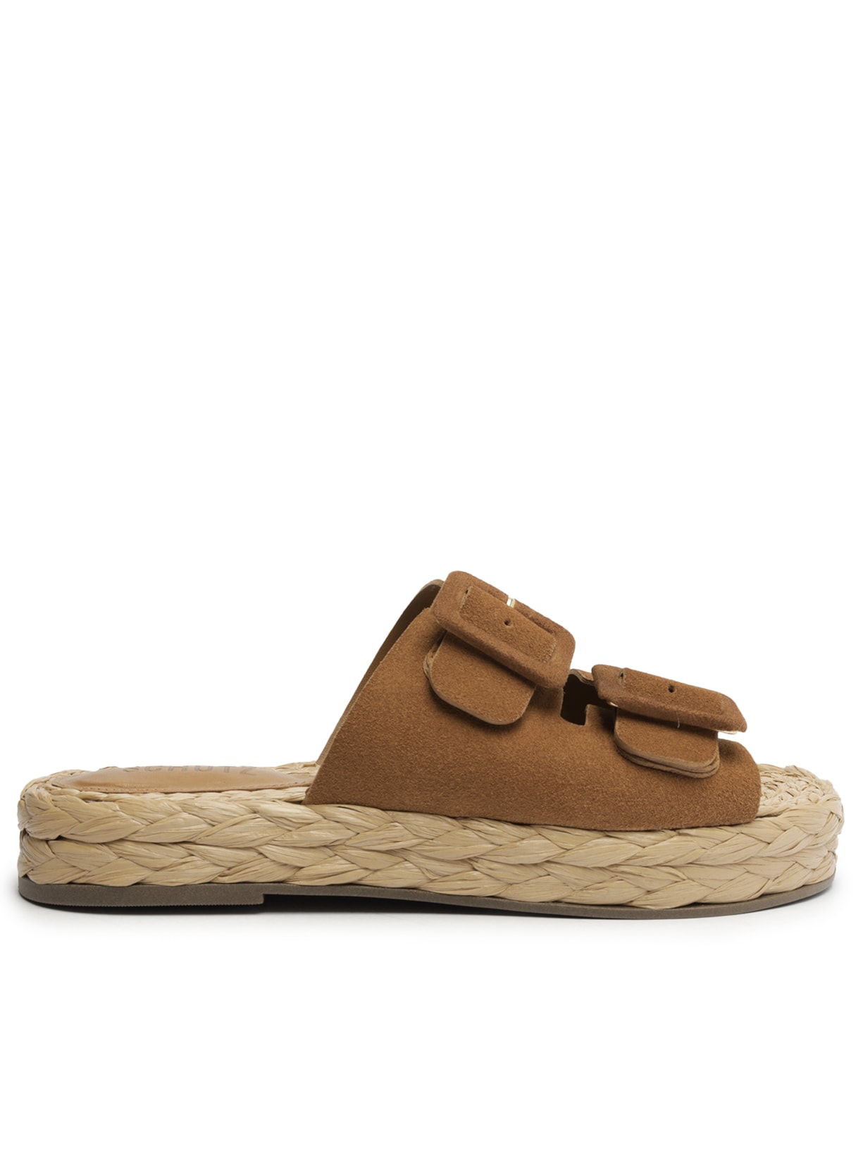 Sandália Feminina Papete Natural - Marrom