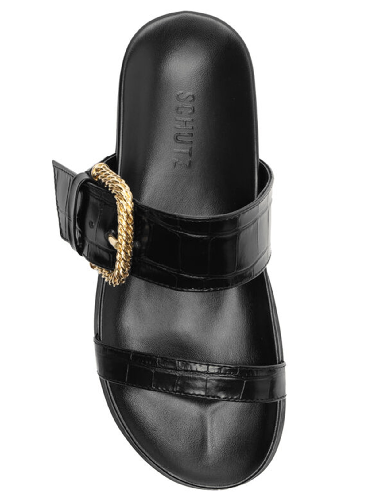 Sandália Feminina Papete Preto Schutz