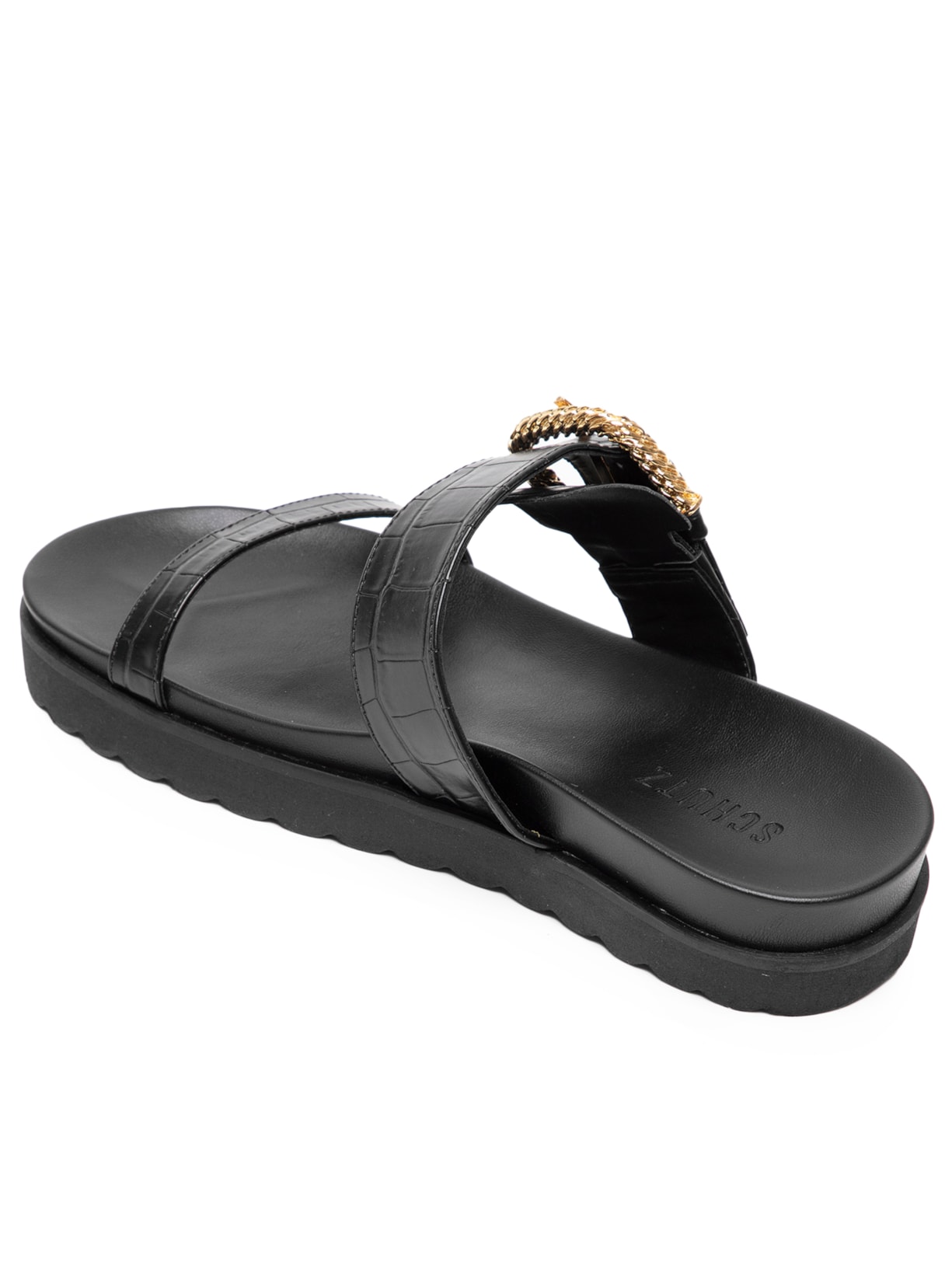 Sandália Feminina Papete Preto Schutz