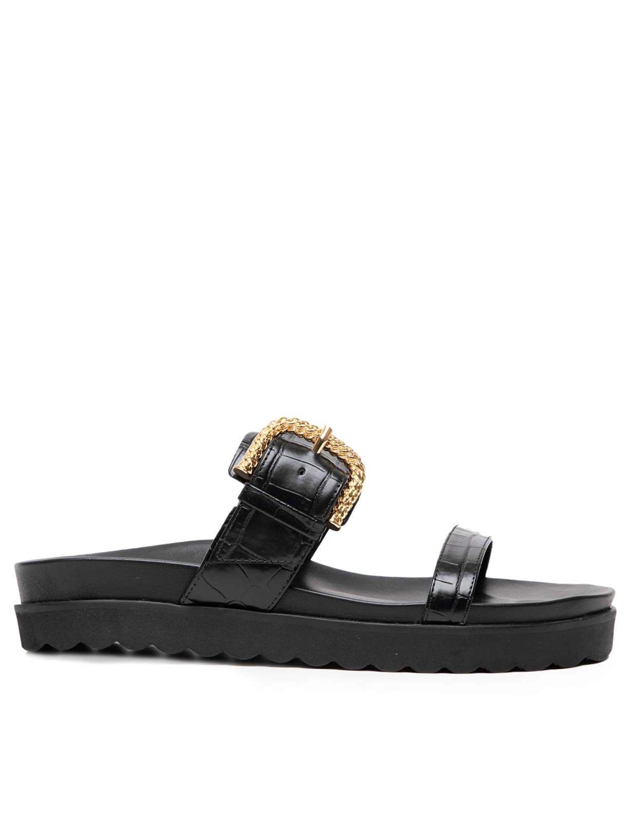 Sandália Feminina Papete - Preto