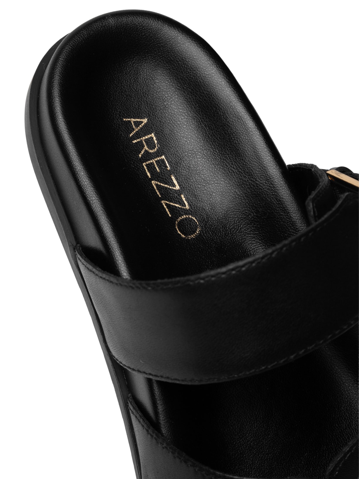 Sandália Feminina Papete Preto  Arezzo
