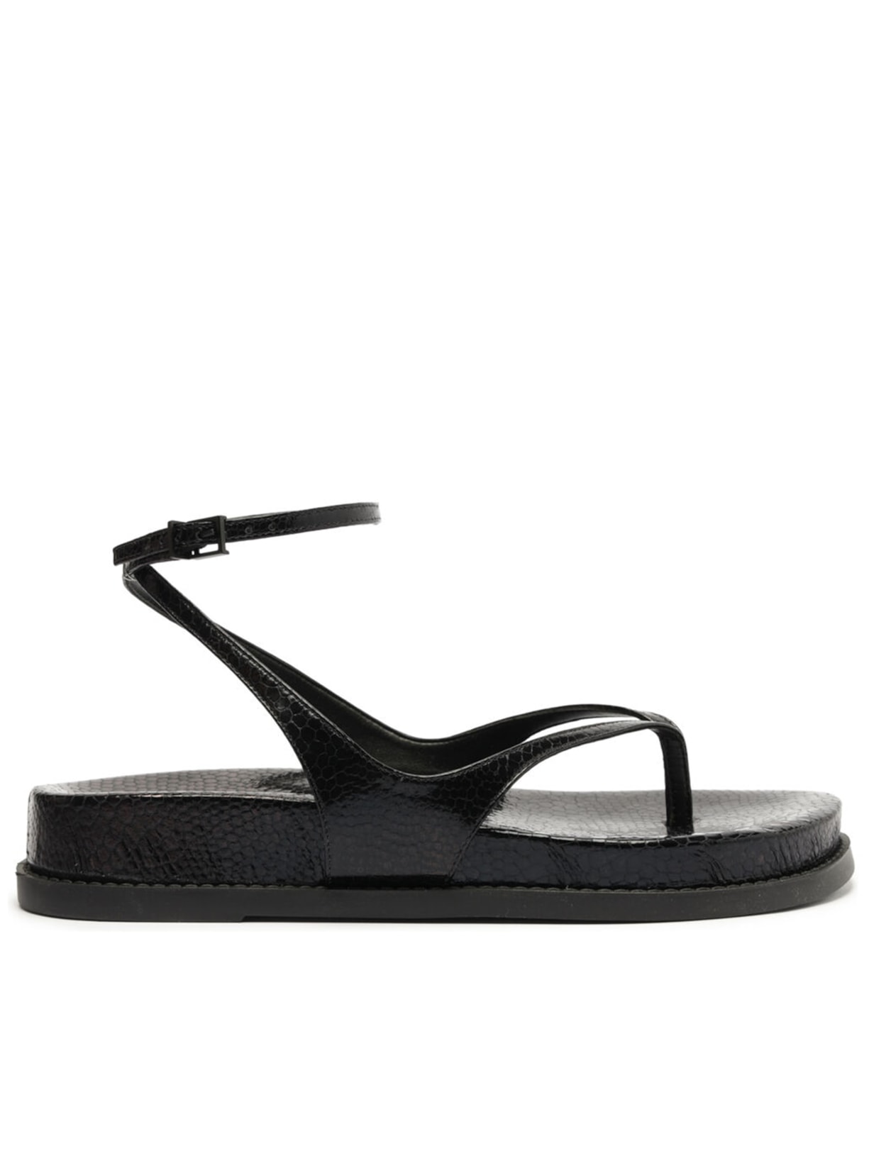 Sandália Feminina Papete Snake - Preta