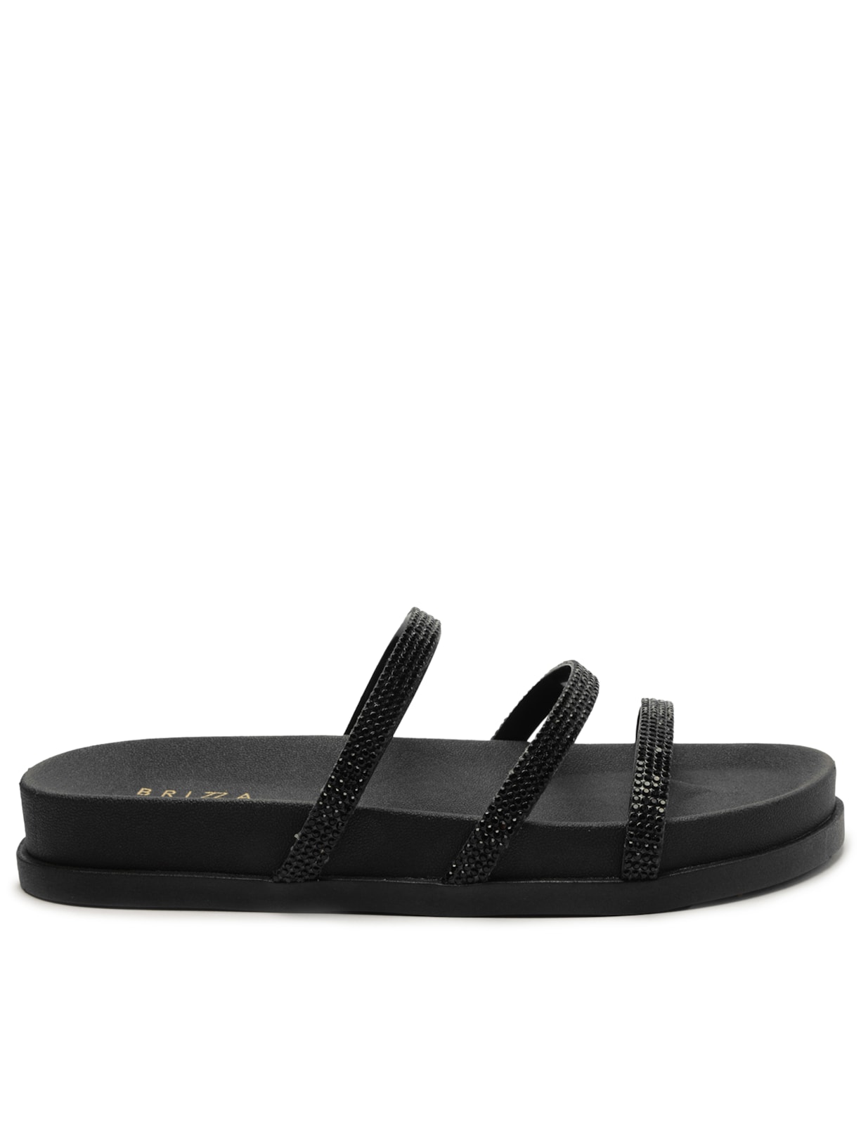 Sandália Feminina Papete Srass Luna - Preto