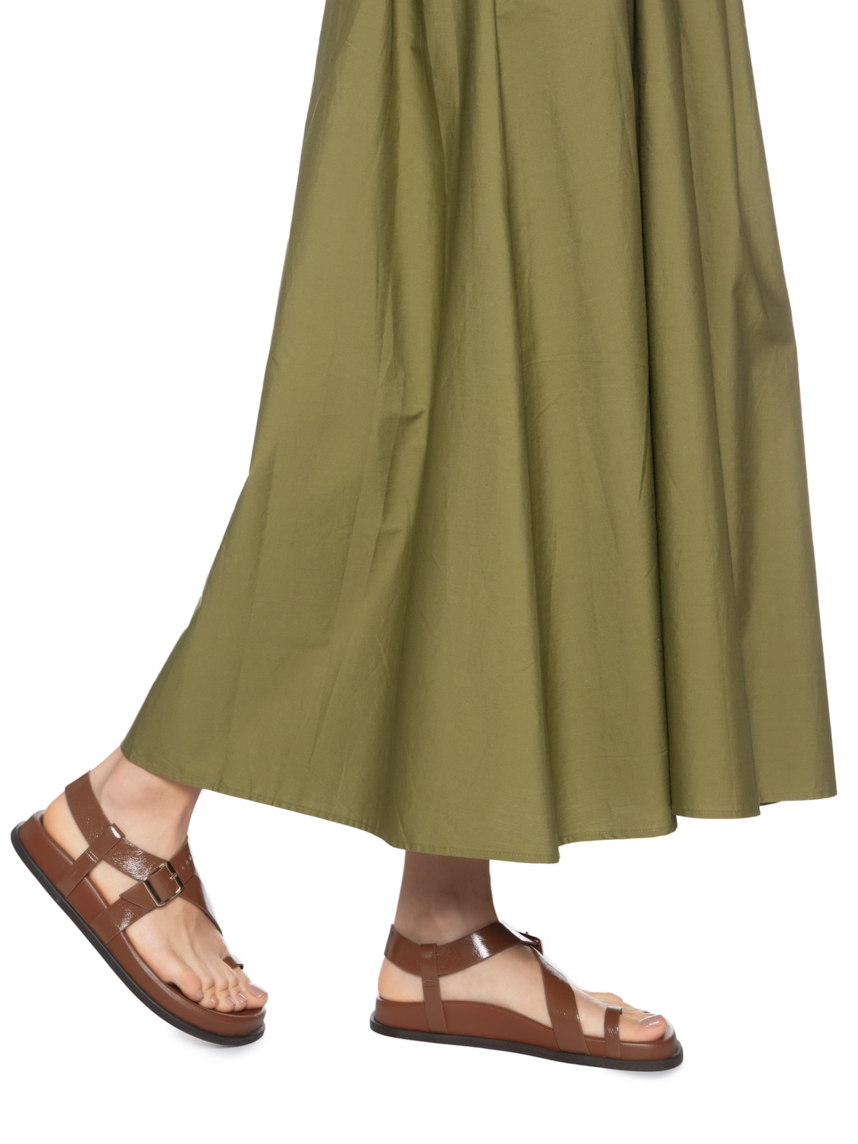 Sandália Feminina Papete Tira Dedeira Marrom Arezzo