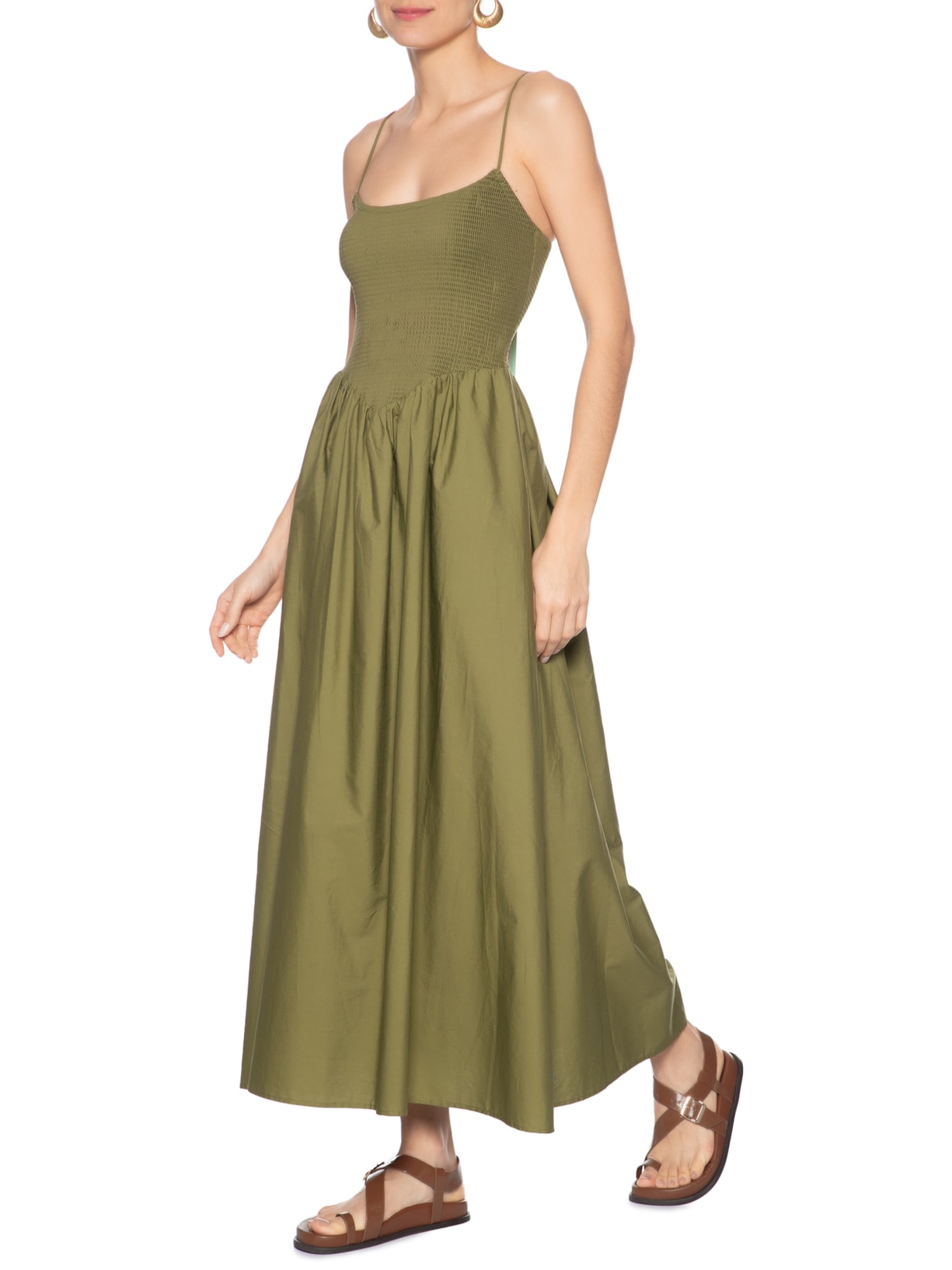 Sandália Feminina Papete Tira Dedeira Marrom Arezzo