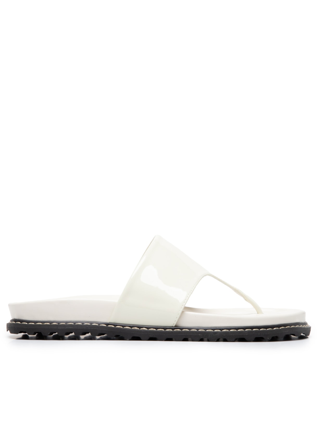 Sandália Feminina Papete Toe - Branco