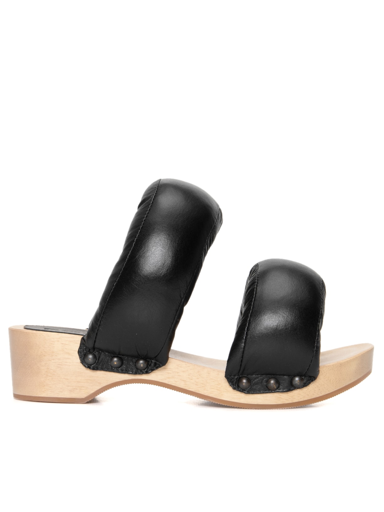 Sandália Feminina Pillow Salto Madeira - Preto