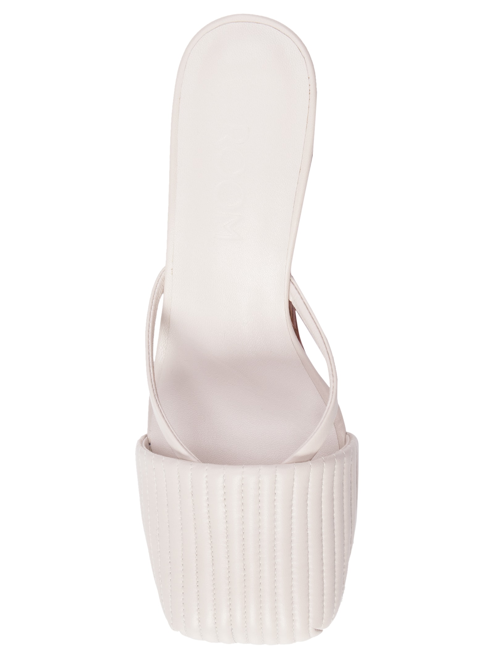 Sandalia Feminina Pillow Sette Heels Off White