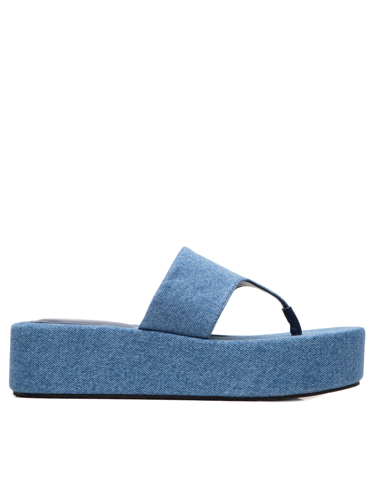 Sandália Feminina Plataforma Jeans Indigo - Azul