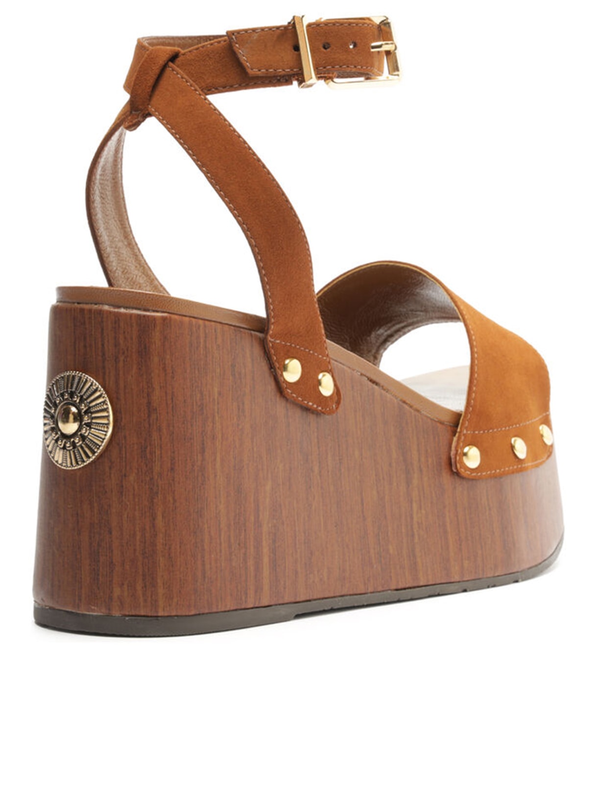 Sandália Feminina Plataforma Marrom Arezzo