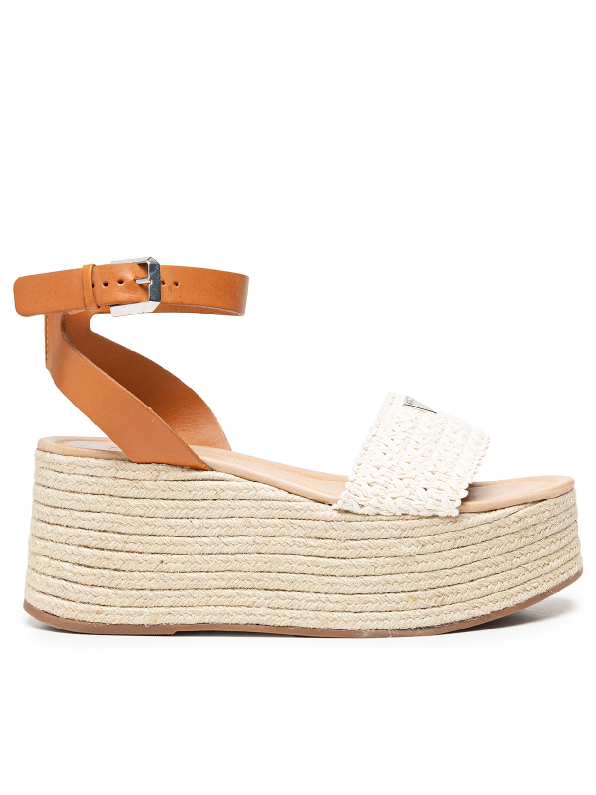 Sandália Feminina Plataforma Real - Bege