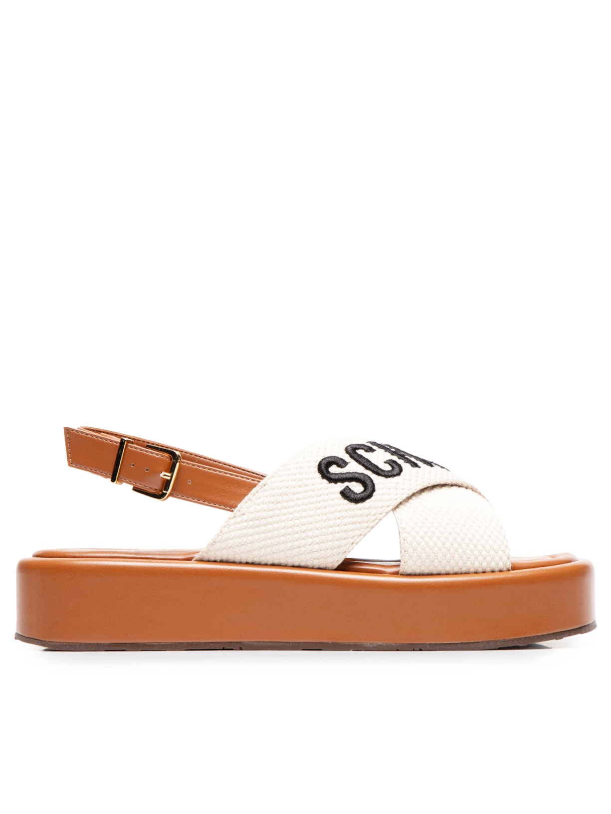 Sandália Feminina Plataforma X - Off White