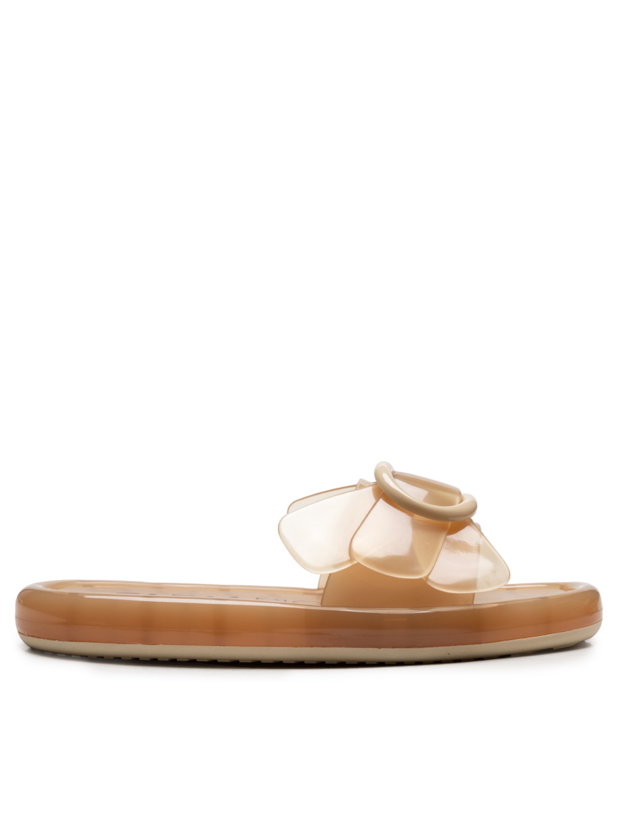 Sandália Feminina Pvc Cristal - Bege