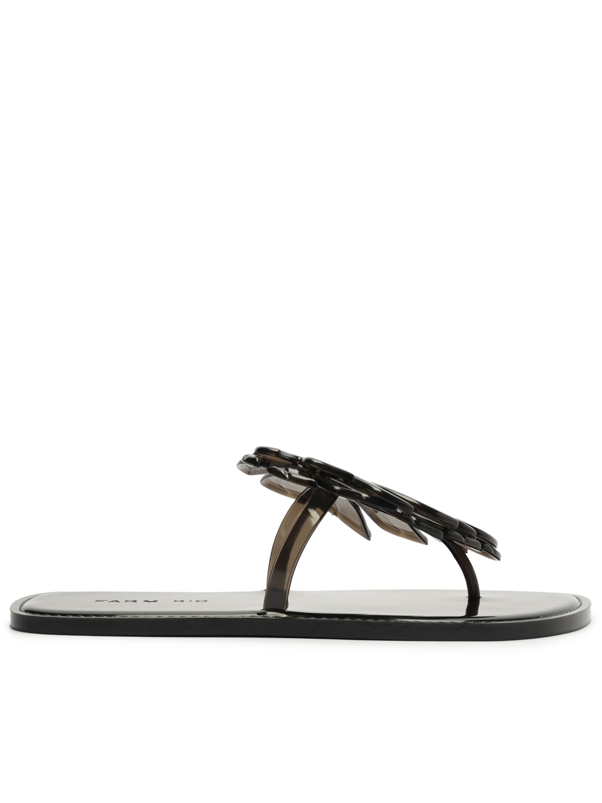 Sandália Feminina PVC Cristal - Preto