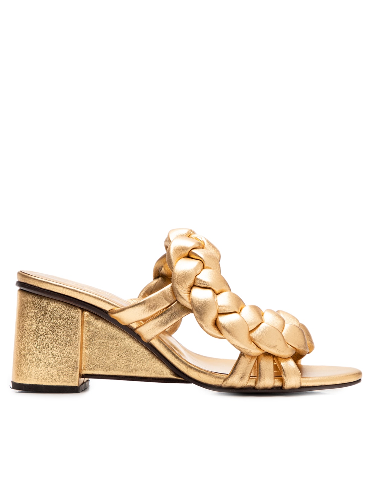 Sandália Feminina Rapunzel Salto - Dourado