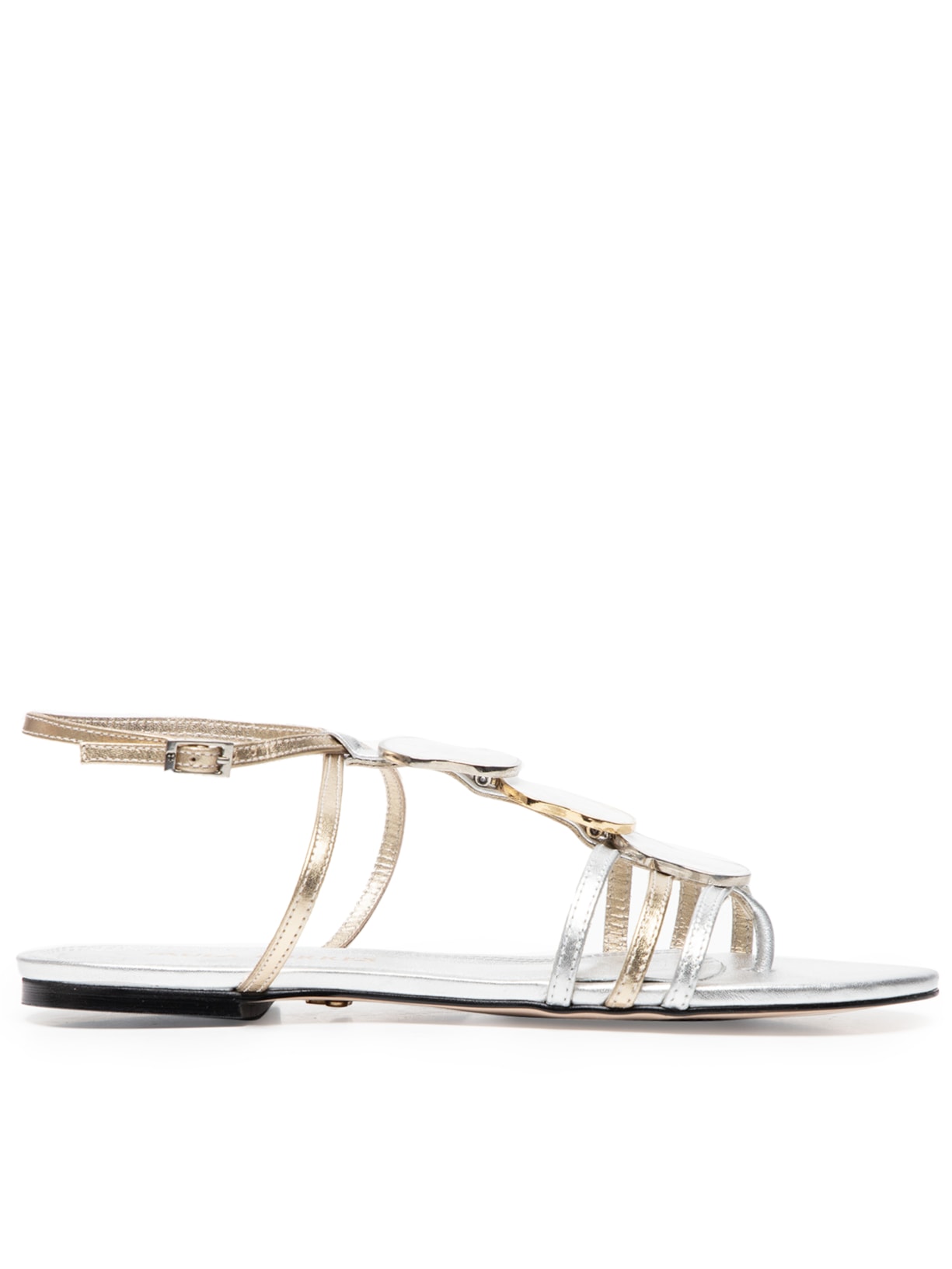 Sandália Feminina Rasteira Alissa - Prata