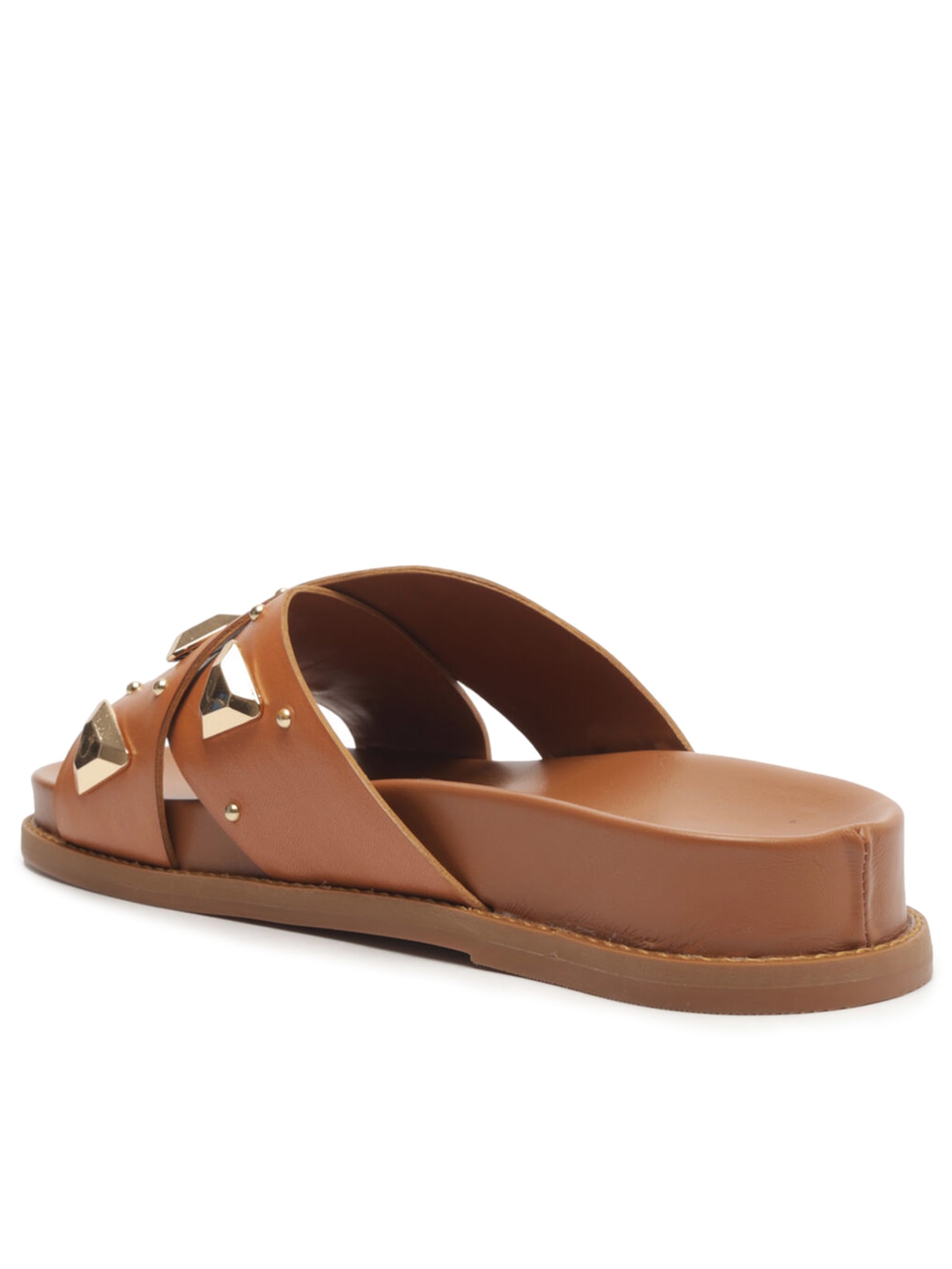 Sandália Feminina Rasteira Atanado Prime Marrom Schutz