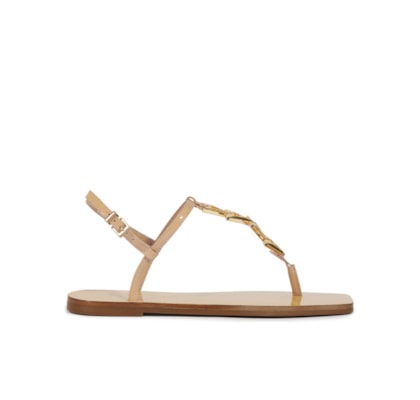 Sandália Feminina Rasteira - Bege