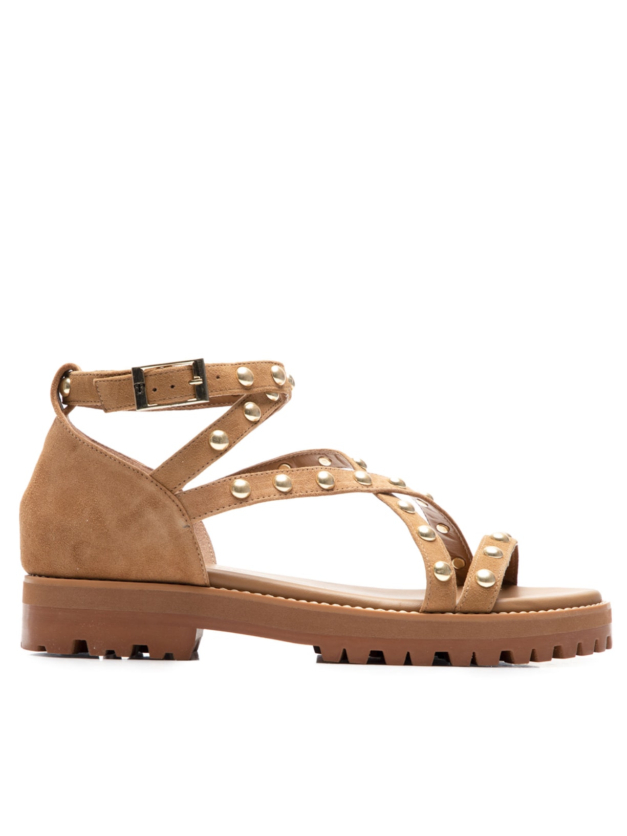 Sandália Feminina Rasteira Boston - Marrom