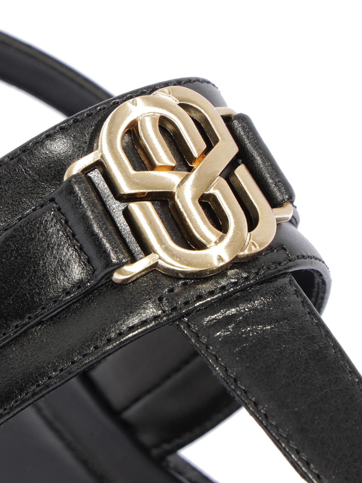 Sandália Feminina Rasteira Claire Flat Couro Preto Schutz