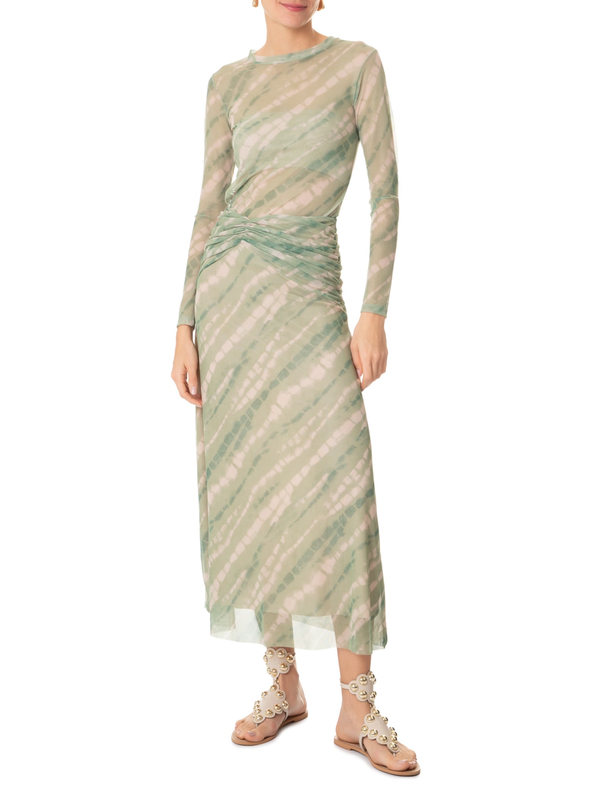 Sandália Feminina Rasteira Com Tachas Off White Market 33