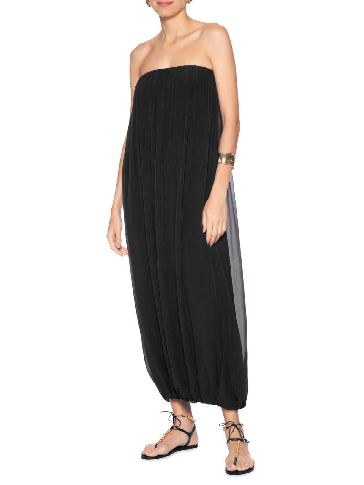 Sandália Feminina Rasteira Couro Preto Schutz