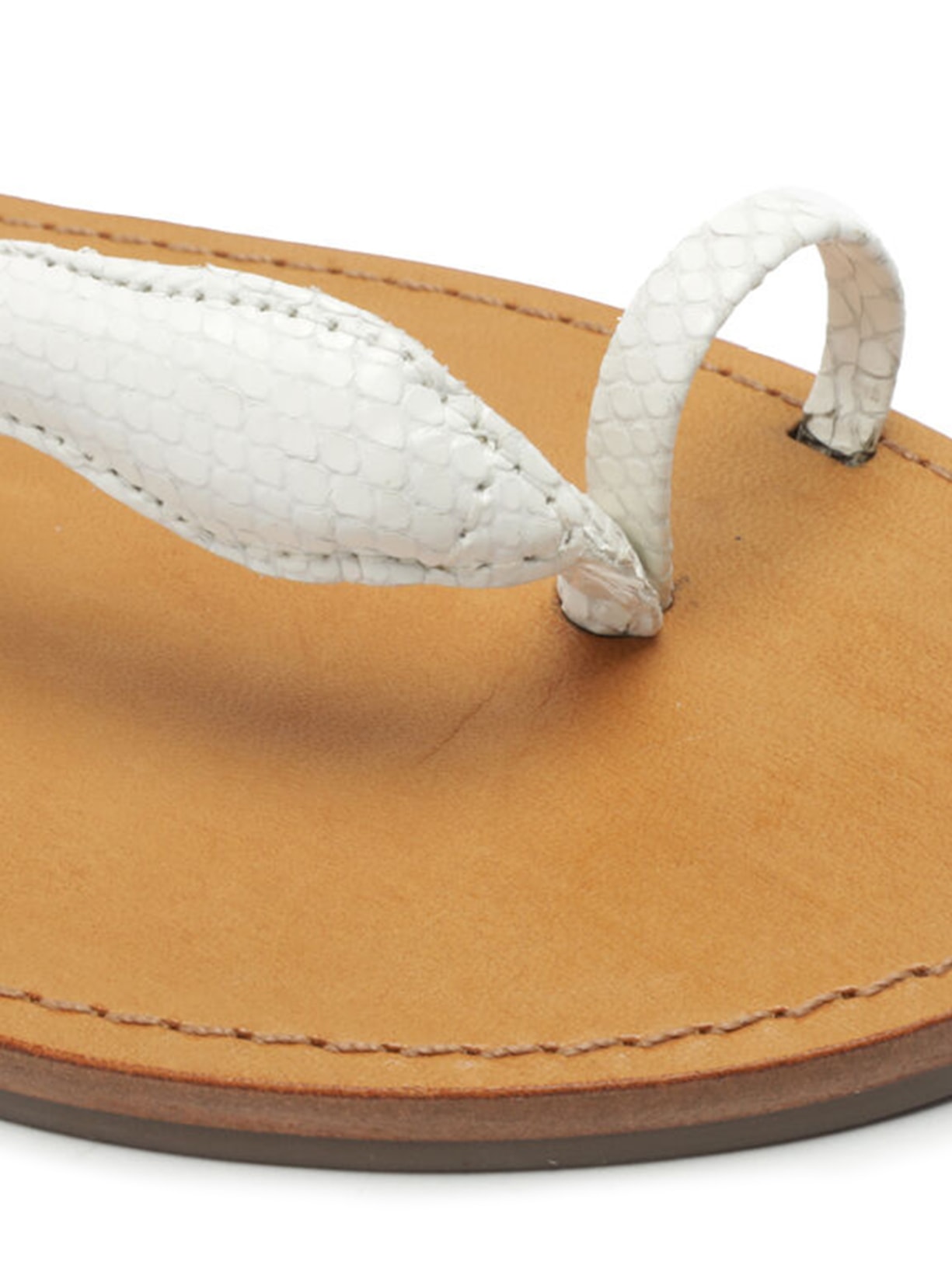 Sandália Feminina Rasteira Courtney Couro Branco Schutz