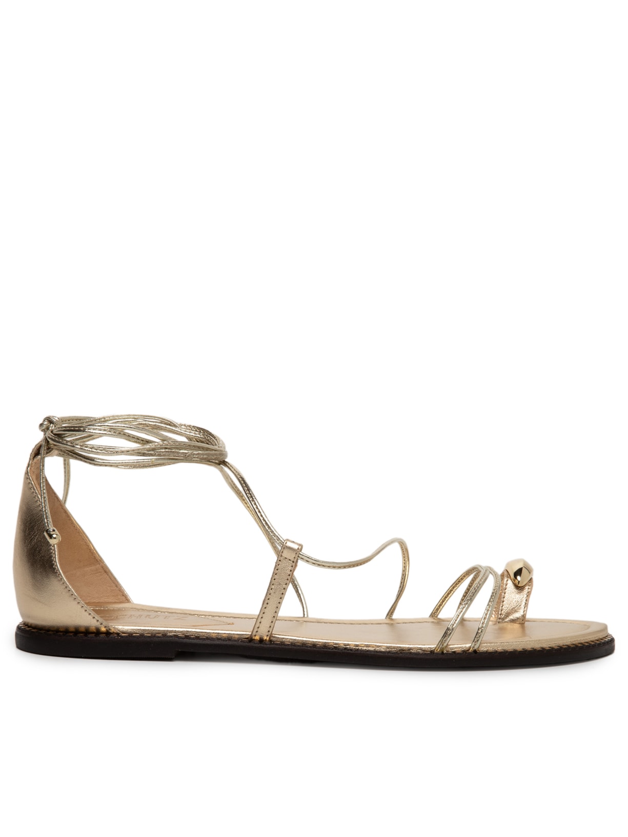 Sandália Feminina Rasteira - Dourado