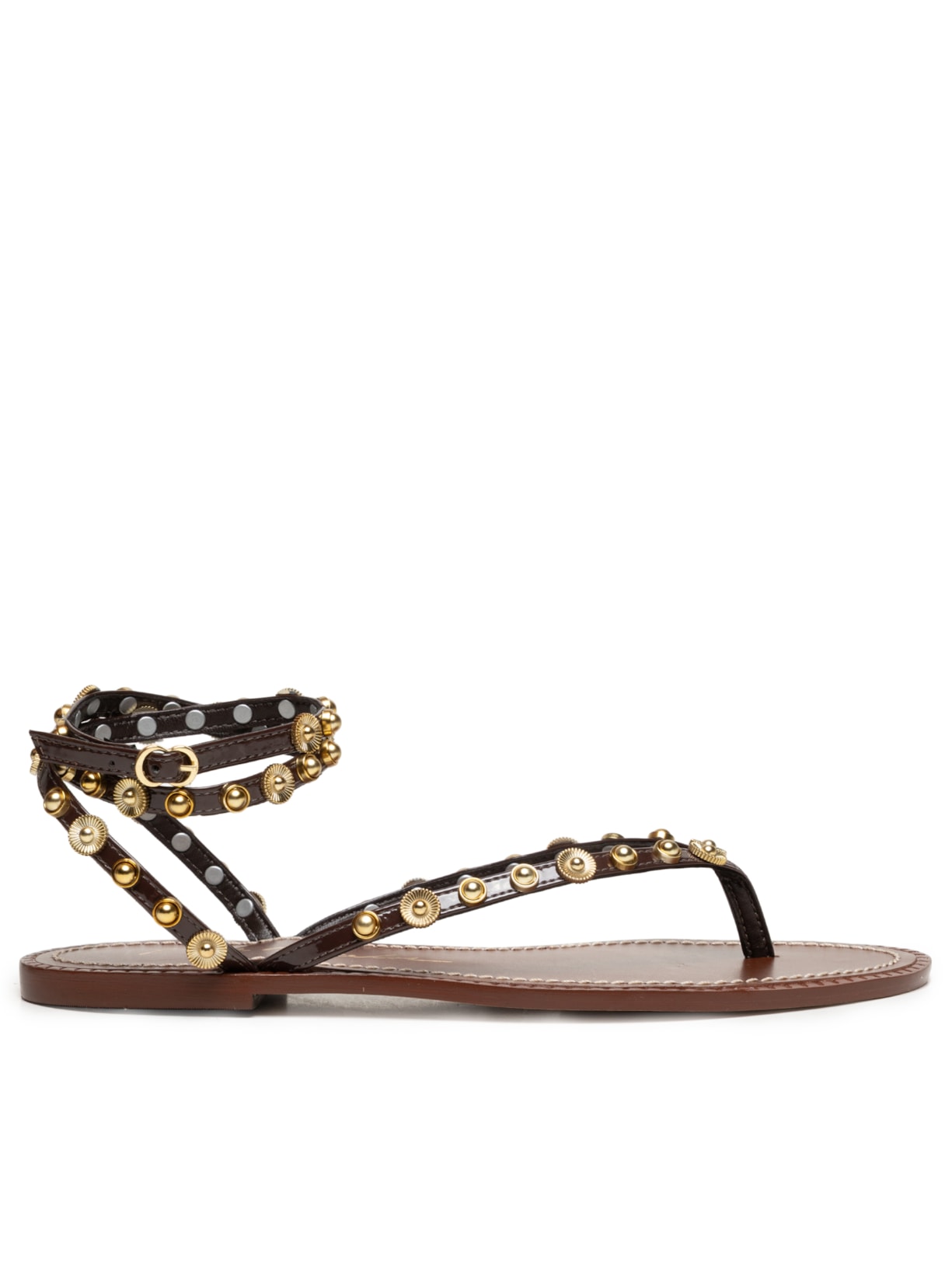 Sandália Feminina Rasteira Ecolux - Marrom