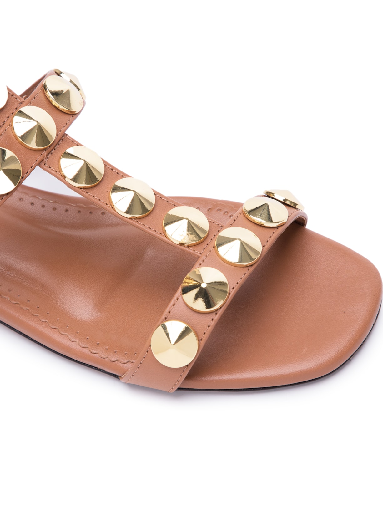 Sandália Feminina Rasteira Georgia Marrom Paula Torres